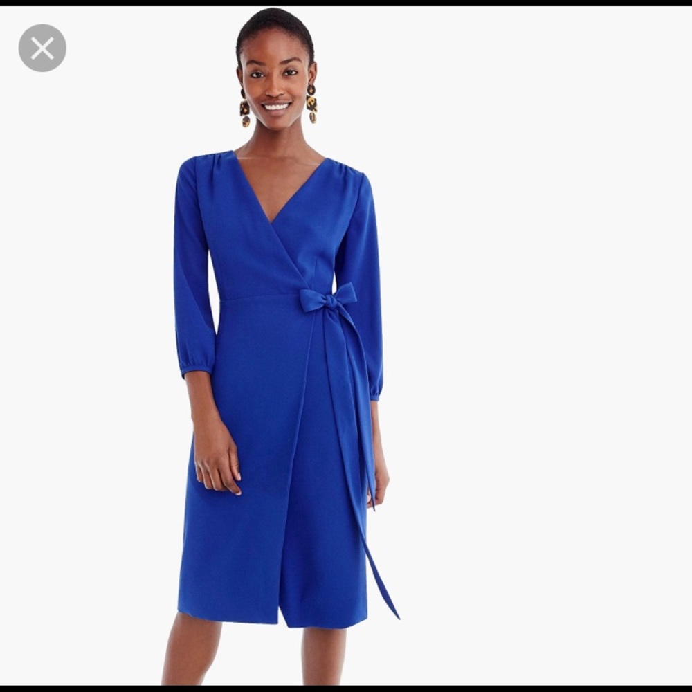 J. Crew Wrap Dress in 365 Crepe